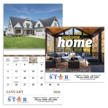 Welcome Home Wall Calendar - Spiral